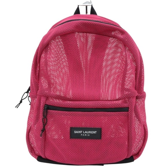 SAINT LAURENT Pink Backpack - Picture 1 of 13